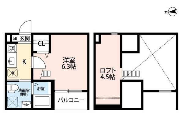 岩塚駅 徒歩6分 1階の物件間取画像